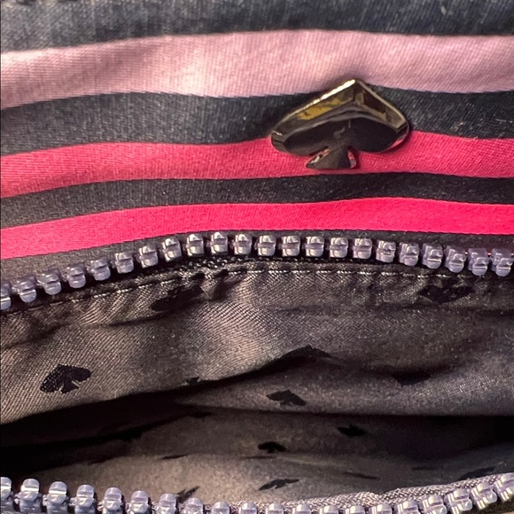 Kate Spade Navy and Pink Striped Crossbody Bag - Picture 5 of 7